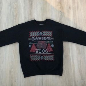 “david’s vlog” christmas sweater